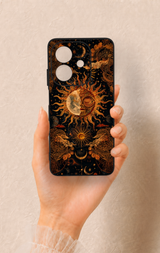 Oppo A3 Uyumlu Mistik Güneş Desenli Silikon Kılıf