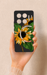 İnfinix Gt 20 Pro Uyumlu Ay Çiçeği Desenli Silikon Kılıf