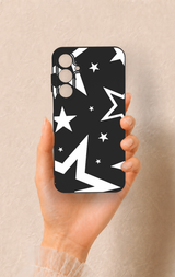 Samsung A55 Uyumlu Siyah Mega Star Desenli Silikon Kılıf