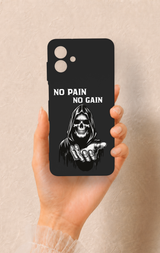 Samsung A07 Uyumlu No Pain No Gain Desenli Silikon Kılıf