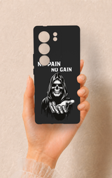 Vivo V29 Uyumlu No Pain No Gain Desenli Silikon Kılıf