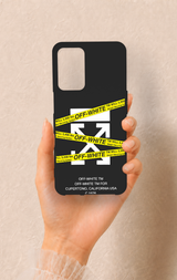 Oppo A16 Uyumlu Off White Desenli Silikon Kılıf