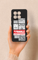 Poco X6 Pro Uyumlu Fragile Desenli Silikon Kılıf