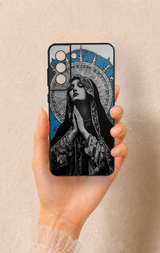 Samsung-S21FE Uyumlu Rahibe Desenli Silikon Kılıf