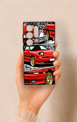 Samsung S24 Ultra Uyumlu Kırmızı Supra Desenli Silikon Kılıf