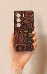 Tecno Camon 40 4G Uyumlu Vintage Halı Desenli Silikon Kılıf