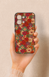 Oppo A6 Pro Uyumlu Pastel Çiçek Bahçesi Desenli Silikon Kılıf