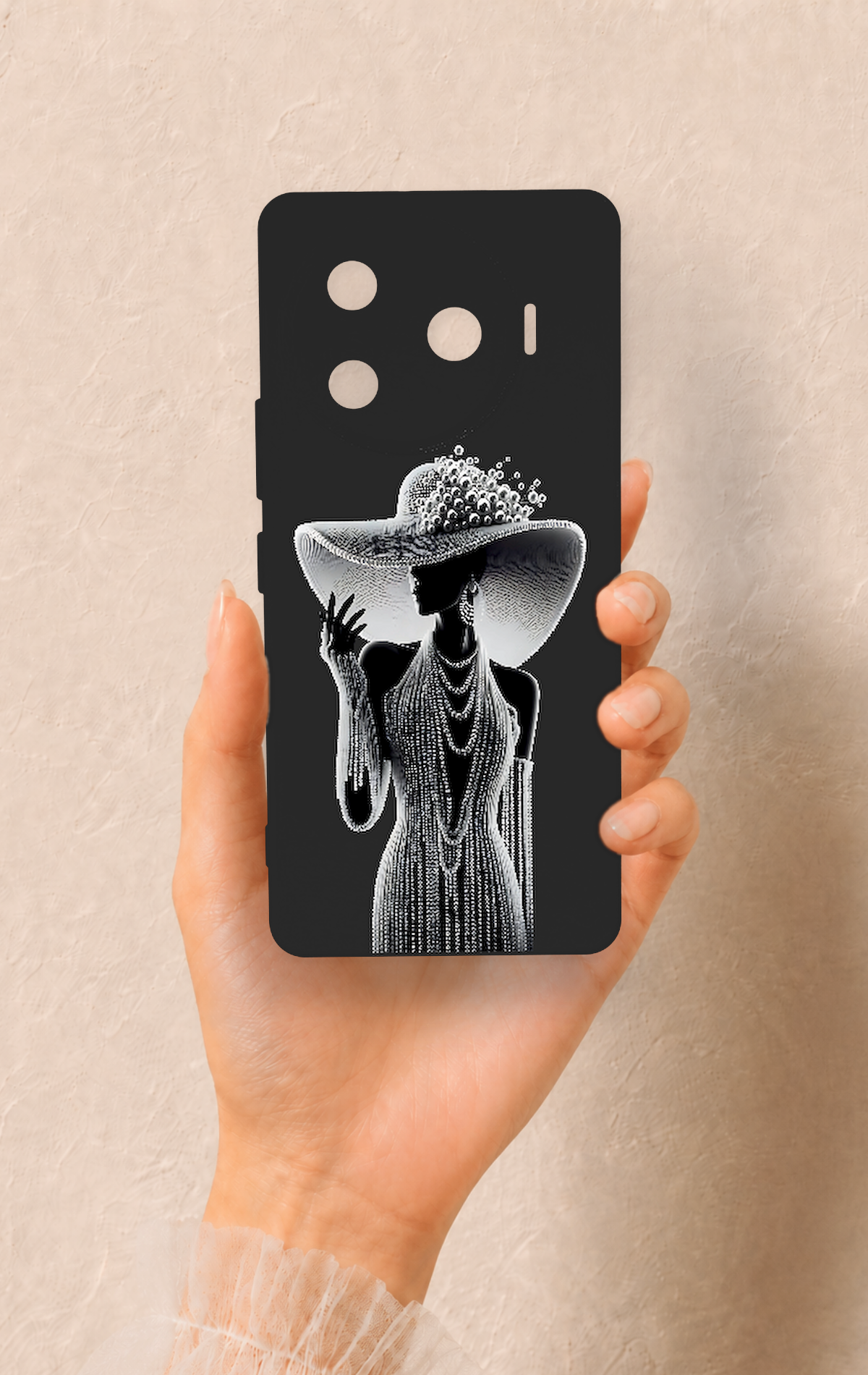 Tecno Camon 30 Pro 5G Uyumlu Lady Desenli Silikon Kılıf