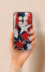 Redmi Note 15 Pro 5G Uyumlu Star Flag Desenli Silikon Kılıf