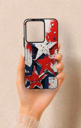 Vivo Y35 Uyumlu Star Flag Desenli Silikon Kılıf