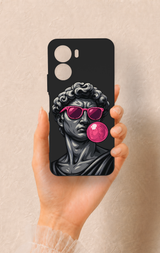 Vivo Y16 Uyumlu Pop David Desenli Silikon Kılıf