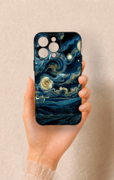 iPhone 14 Pro Max Uyumlu Yıldızlı Gece Desenli Silikon Kılıf
