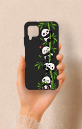 Huawei P40 Lite Uyumlu Sevimli Panda Bambu Desenli Silikon Kılıf
