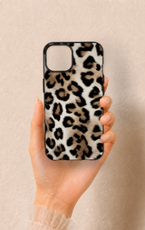 iPhone 13 Uyumlu Leopar Derisi Desenli Silikon Kılıf