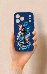 iPhone 17 Pro Max Uyumlu Anchor Desenli Silikon Kılıf