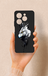 İnfinix Hot 40 Pro Uyumlu Bald Eagle Desenli Silikon Kılıf