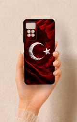 Redmi Note 11 Pro 4G Uyumlu Kurt Türk Bayrağı Desenli Silikon Kılıf