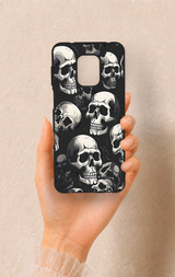 Redmi Note 9 Pro 9S Uyumlu Kuru Kafa Desenli Silikon Kılıf