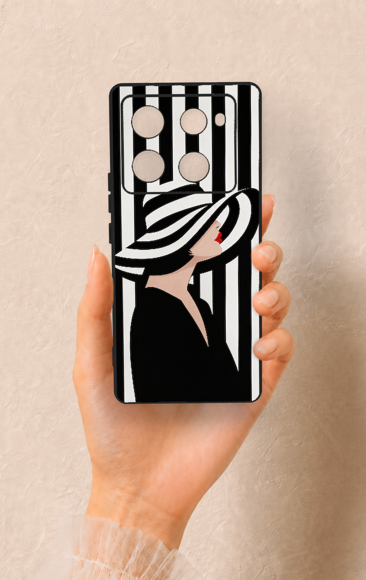İnfinix Note 40 Pro Uyumlu Madam Marica Desenli Silikon Kılıf