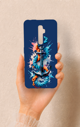 Oppo Reno 2Z Uyumlu Anchor Desenli Silikon Kılıf