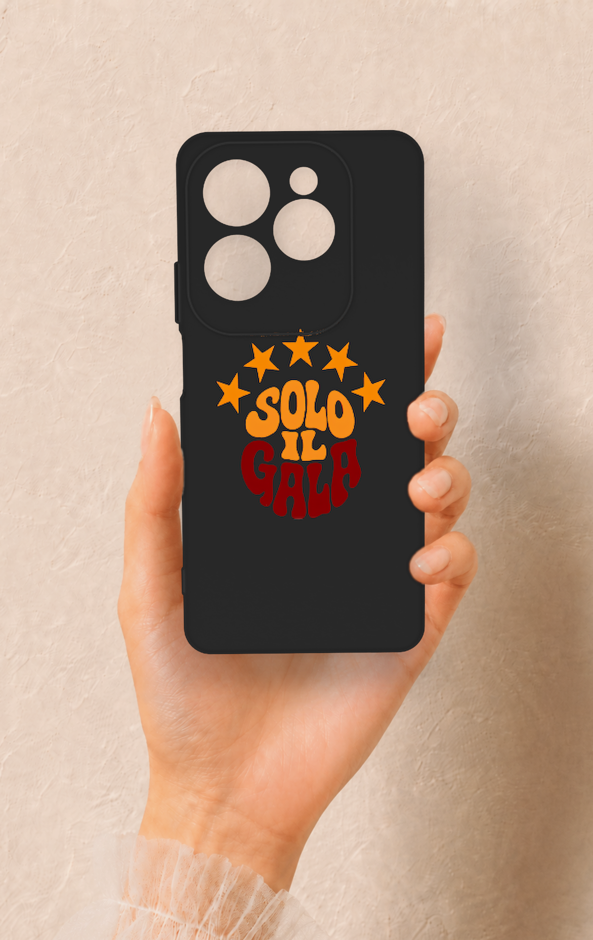 İnfinix Hot 40 Pro Uyumlu Solo IL Gala Desenli Silikon Kılıf
