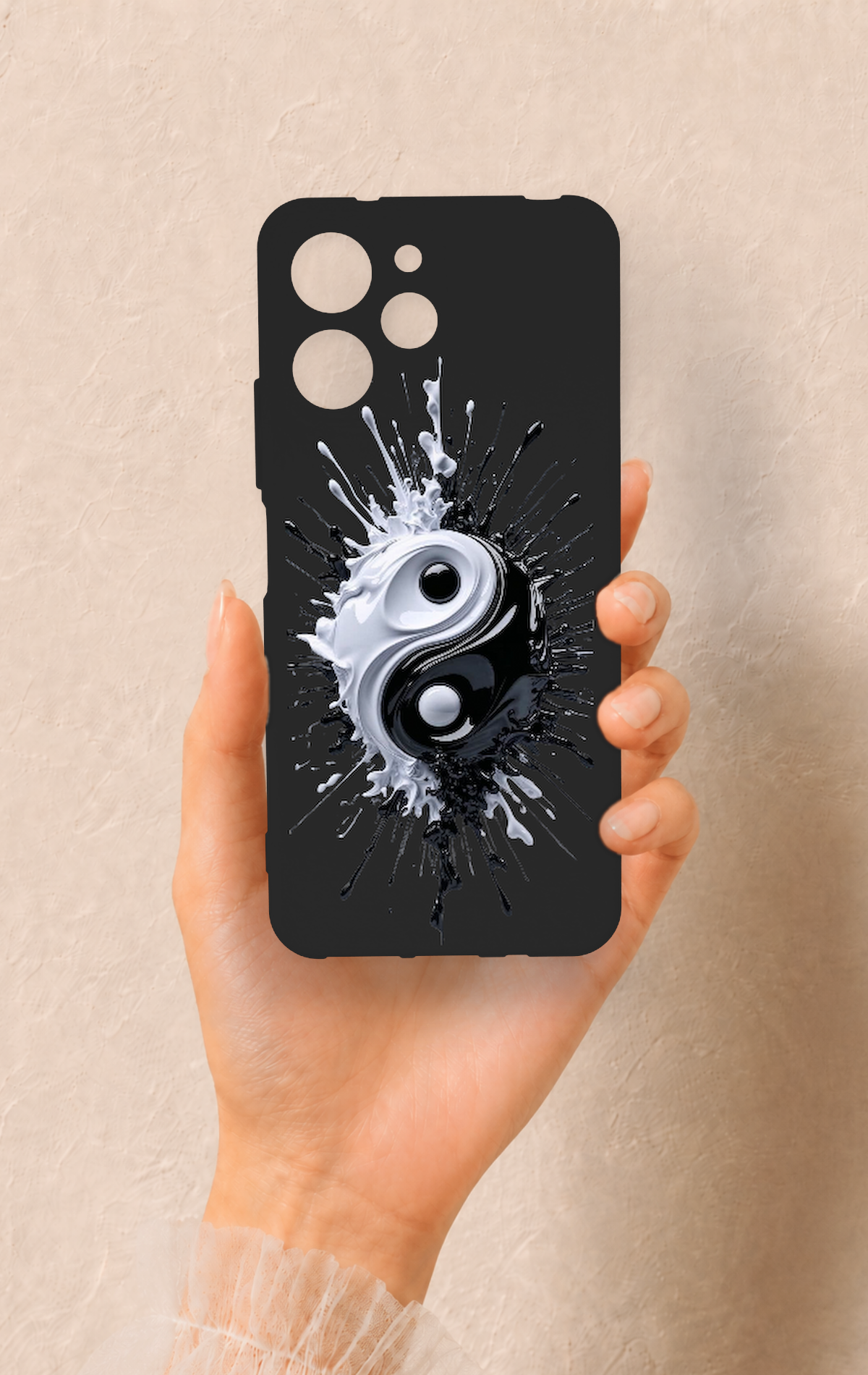 Redmi 12 Uyumlu İyi ve Kötü Desenli Silikon Kılıf