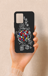 Vivo Y21S Uyumlu Rubik Küb Desenli Silikon Kılıf