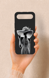 Tecno Spark Slim Uyumlu Lady Desenli Silikon Kılıf