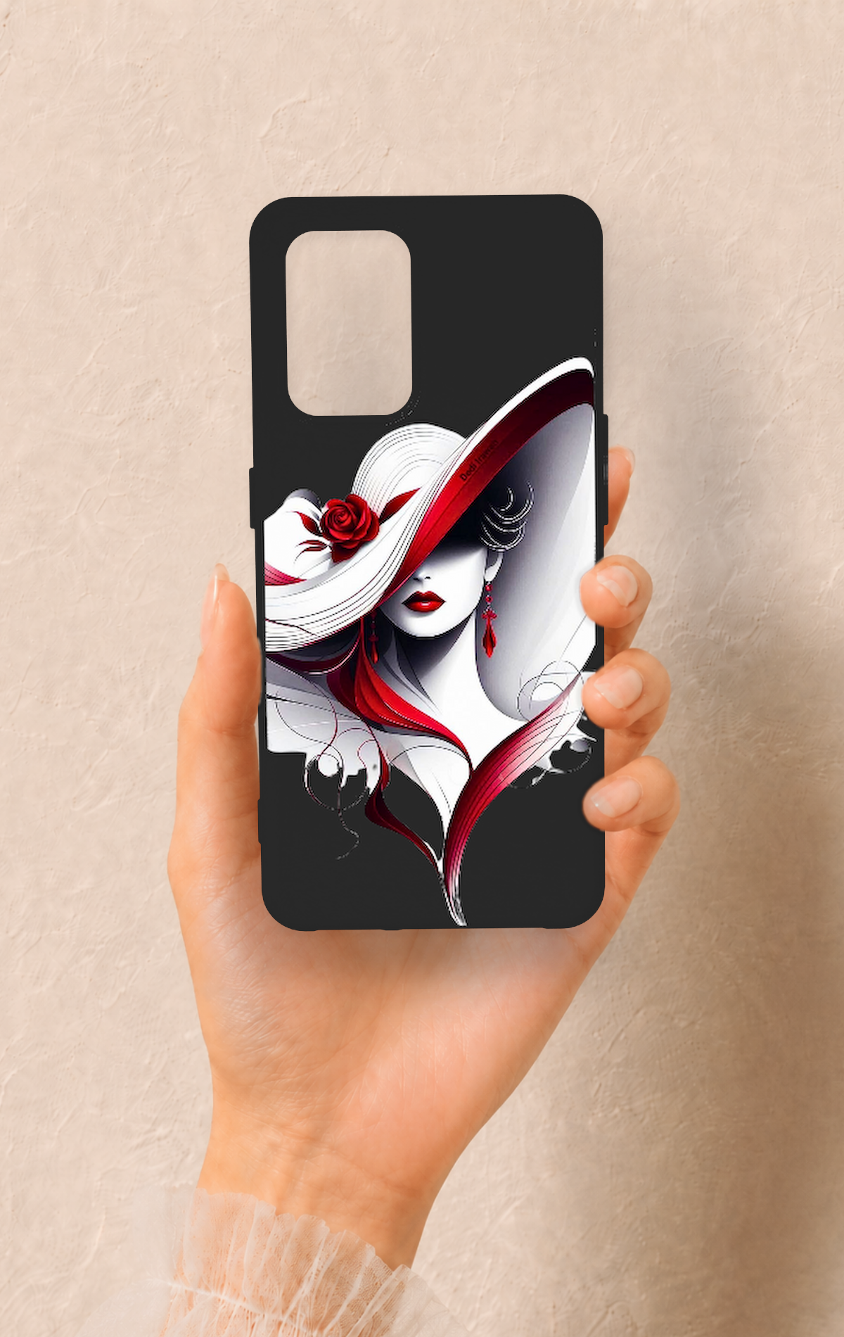 Oppo-A74 Uyumlu Matmazel Desenli Silikon Kılıf