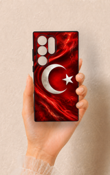Samsung S24 Ultra Uyumlu Türk Bayrağı Desenli Silikon Kılıf