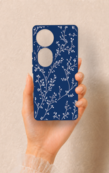 Vivo V40 Uyumlu İnce Yaprak Dalı Desenli Silikon Kılıf