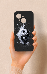 Tecno Spark Go1 Uyumlu İyi ve Kötü Desenli Silikon Kılıf