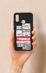 Huawei P20 Lite Uyumlu Fragile Desenli Silikon Kılıf