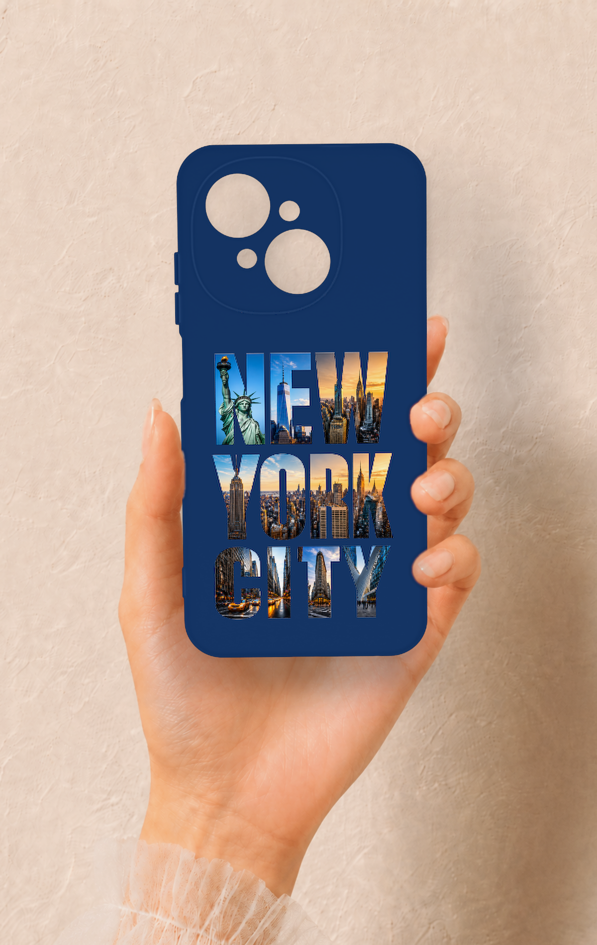 Tecno Spark Go1 Uyumlu New York City Desenli Silikon Kılıf