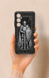 Realme C65 Uyumlu Şövalye Desenli Silikon Kılıf