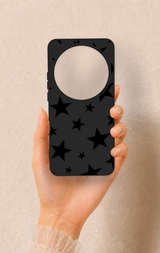 Xiaomi Mi 15 Ultra Uyumlu Siyah Star Desenli Silikon Kılıf