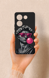 Tecno Caman 20 Pro 5G Uyumlu Pop David Desenli Silikon Kılıf