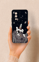 Poco F5 Pro Uyumlu Uzay Astronot Desenli Silikon Kılıf