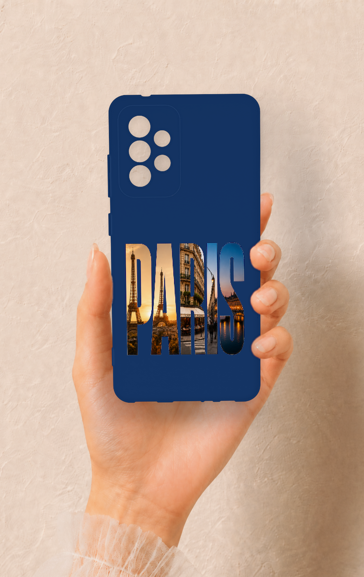 Samsung A52 Uyumlu Paris Desenli Silikon Kılıf