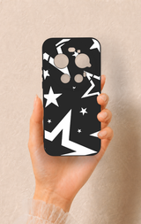 Xiaomi Mi 17 Ultra Uyumlu Siyah Mega Star Desenli Silikon Kılıf