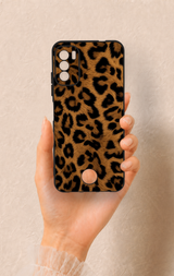 Reeder S19 Max Pro S Uyumlu Koyu Leopar Deri Desenli Silikon Kılıf