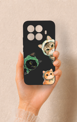 Mi 15T PRO Uyumlu Kedi Ekibi Desenli Silikon Kılıf