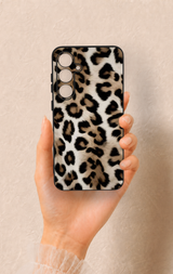 Samsung S24Fe Uyumlu Leopar Derisi Desenli Silikon Kılıf