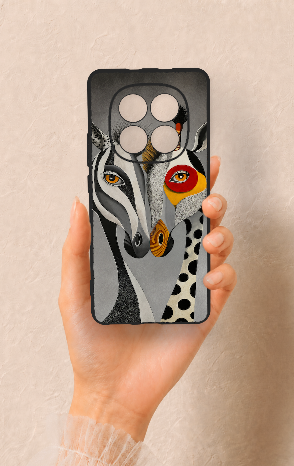 REDMİ NOTE 15 4G Uyumlu Zebra ve Zürafa Desenli Silikon Kılıf