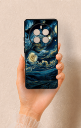 Realme 12 Pro Uyumlu Yıldızlı Gece Desenli Silikon Kılıf