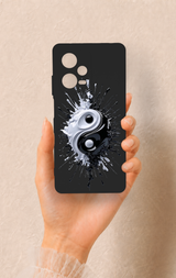 Redmi Note 12 Pro 5G Uyumlu İyi ve Kötü Desenli Silikon Kılıf