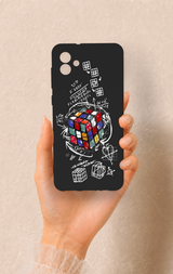 Samsung A04 Uyumlu Rubik Küb Desenli Silikon Kılıf