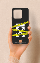 Reeder S71 Uyumlu Off White Desenli Silikon Kılıf