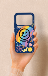Mi 17 Pro Max Uyumlu Happing Smile Desenli Silikon Kılıf