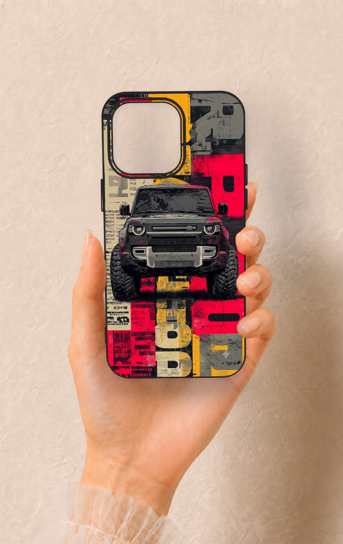 iPhone 15 Pro Max Uyumlu Defender Truck Desenli Silikon Kılıf